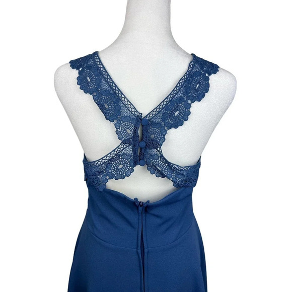 Altar’d State Blue Lace Back Dress Women’s Size Medium - Picture 4 of 6